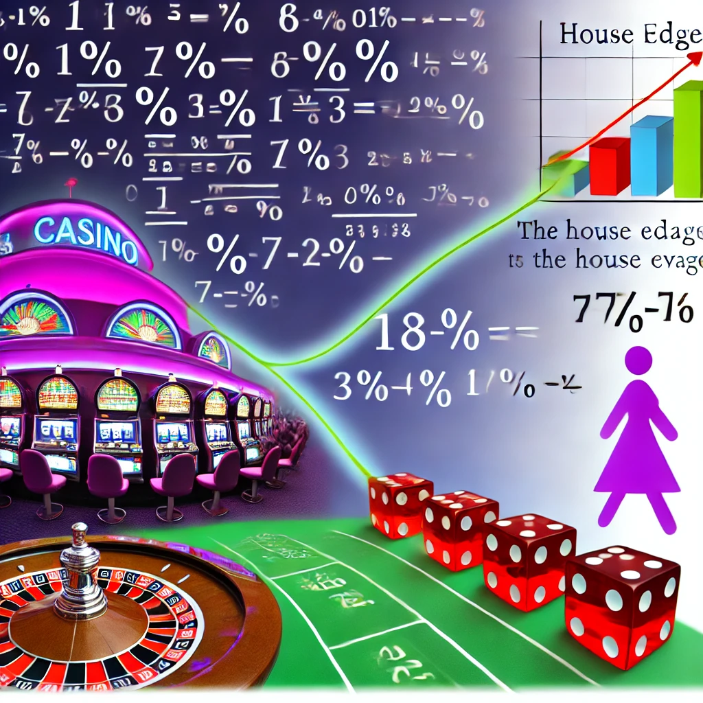 Dall·e 2024 09 14 00.04.46 A Conceptual Illustration Representing The Relationship Between Casinos And Mathematics. The Image Should Depict A Vibrant Casino Scene With Slot Mach